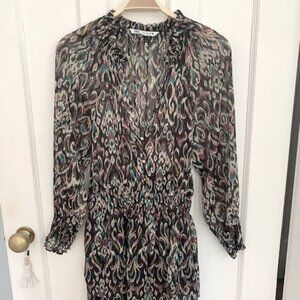 Zara chiffon mini dress. size L